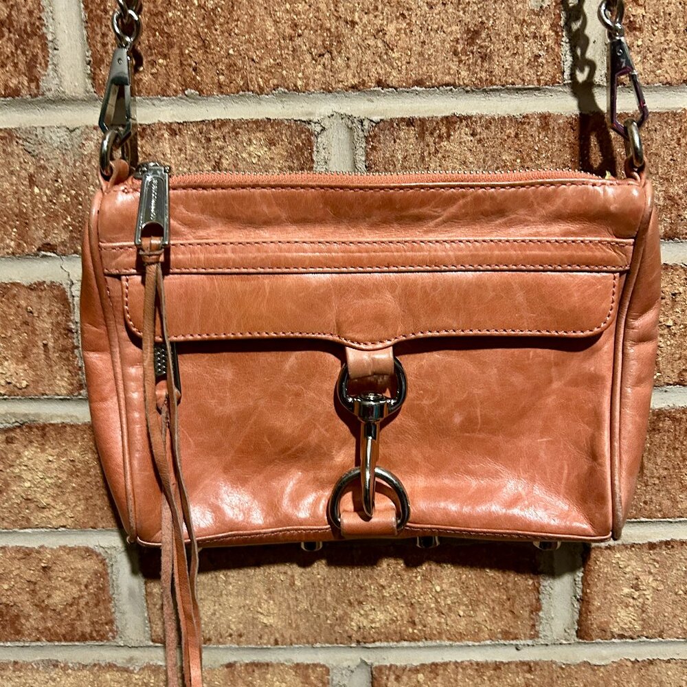 Rebecca Minkoff Pink Leather Mini M.A.C. Crossbody Handbag